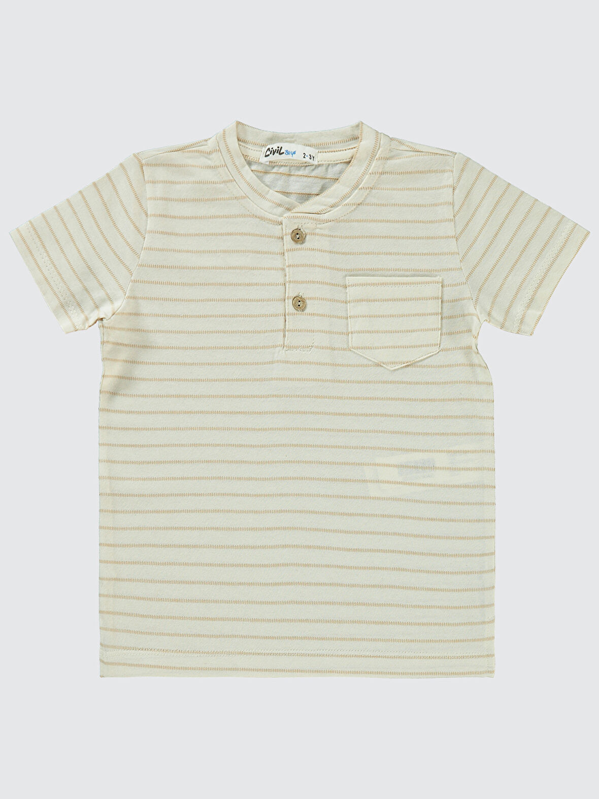 Civil Boys Erkek Çocuk Tişört 2-5 Yaş Kahve