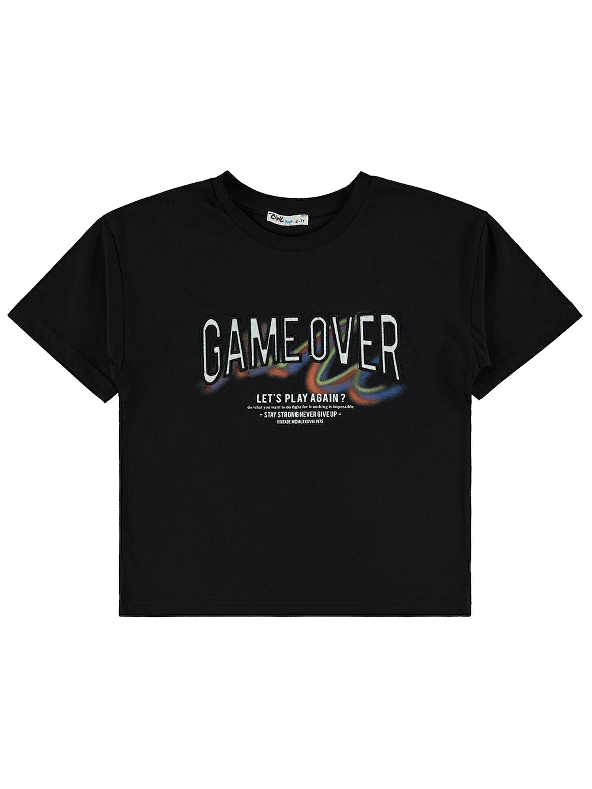 Civil Boys Erkek Çocuk Tişört 6-9 Yaş Siyah