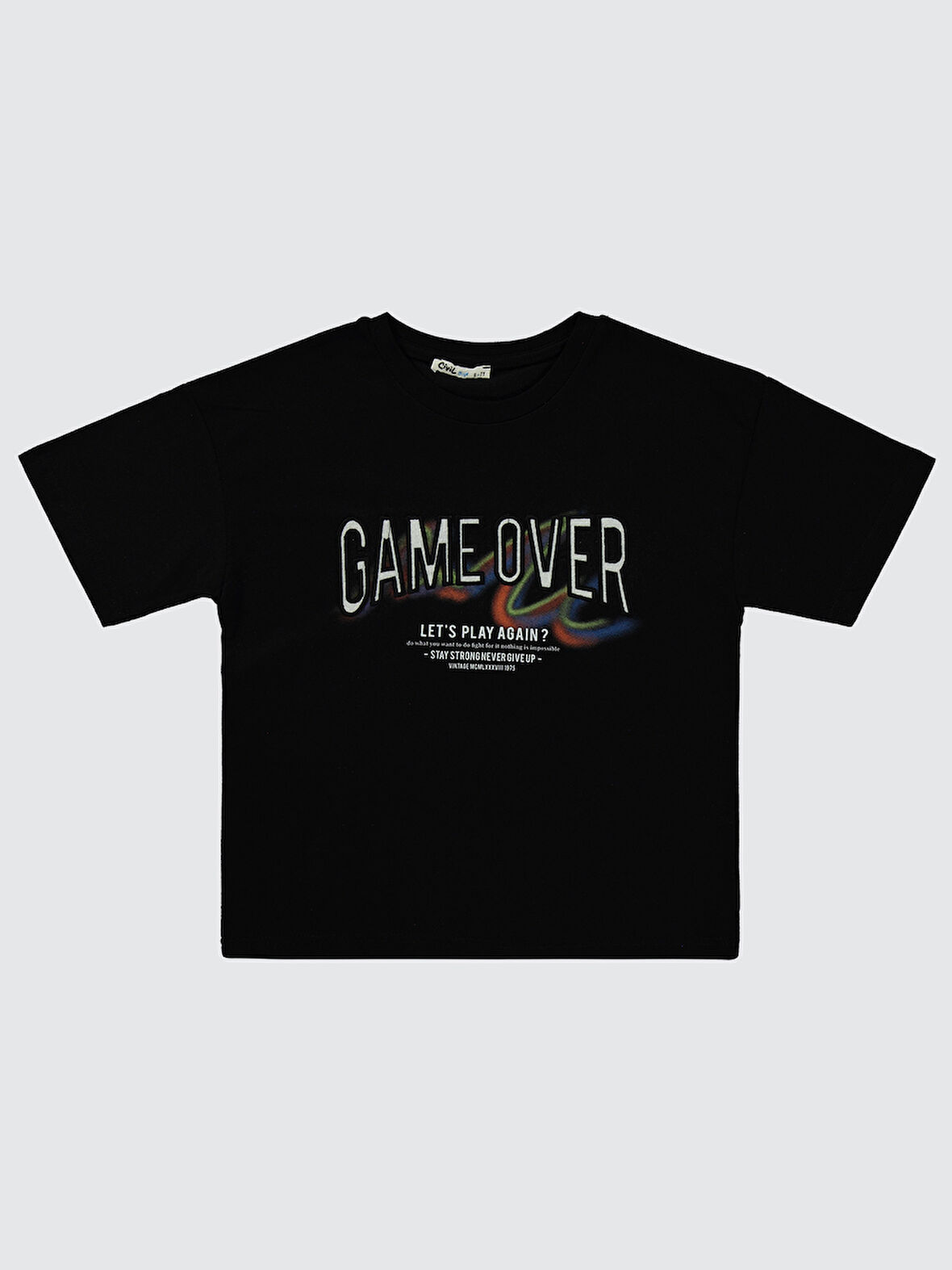 Civil Boys Erkek Çocuk Tişört 10-13 Yaş Siyah