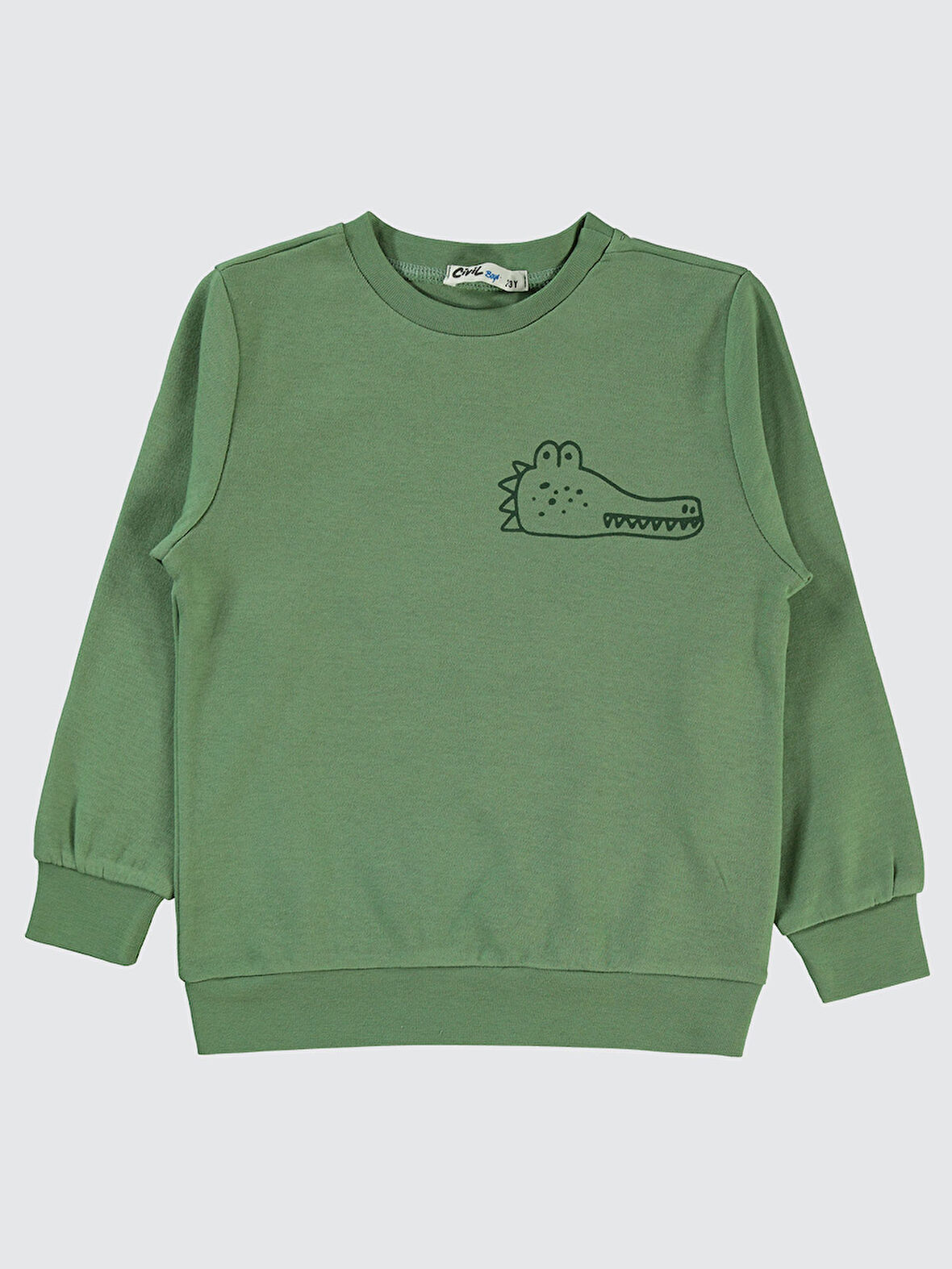 Civil Boys Erkek Çocuk Sweatshirt 2-5 Yaş Açık Haki