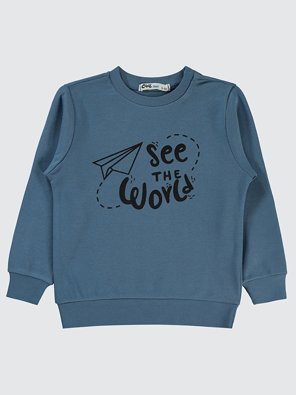 Civil Boys Erkek Çocuk Sweatshirt 2-5 Yaş İndigo