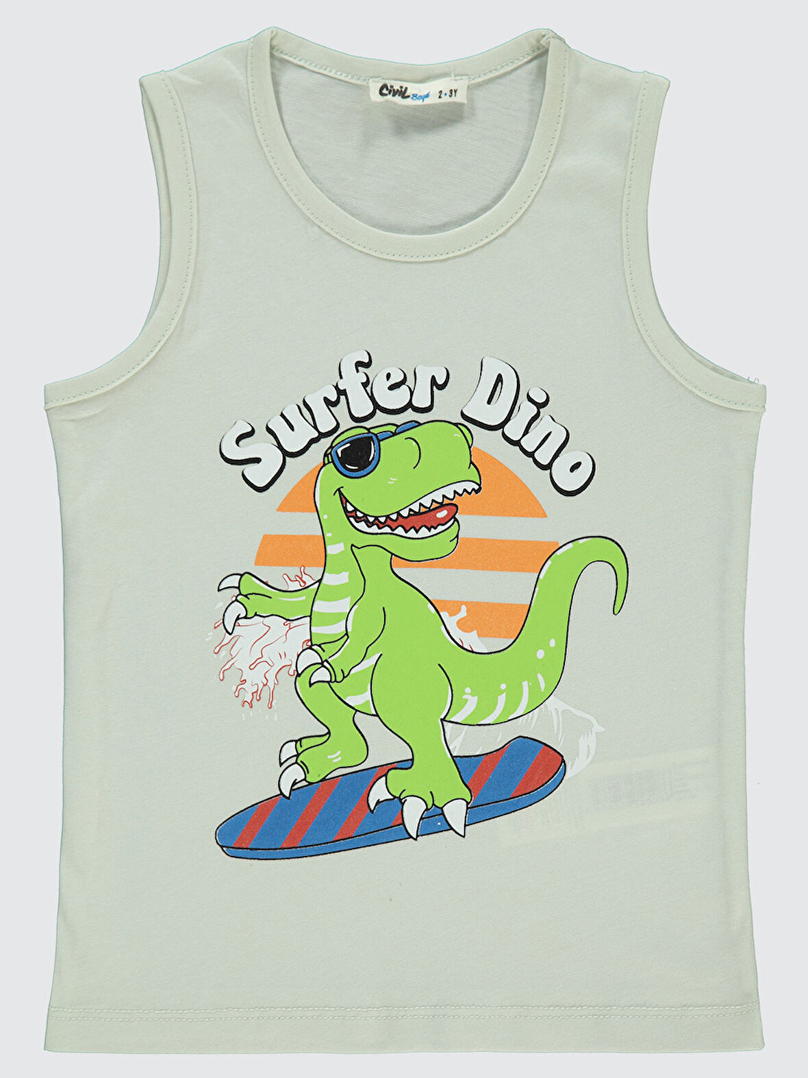 Civil Boys Erkek Çocuk Tişört 2-5 Yaş Açık Gri