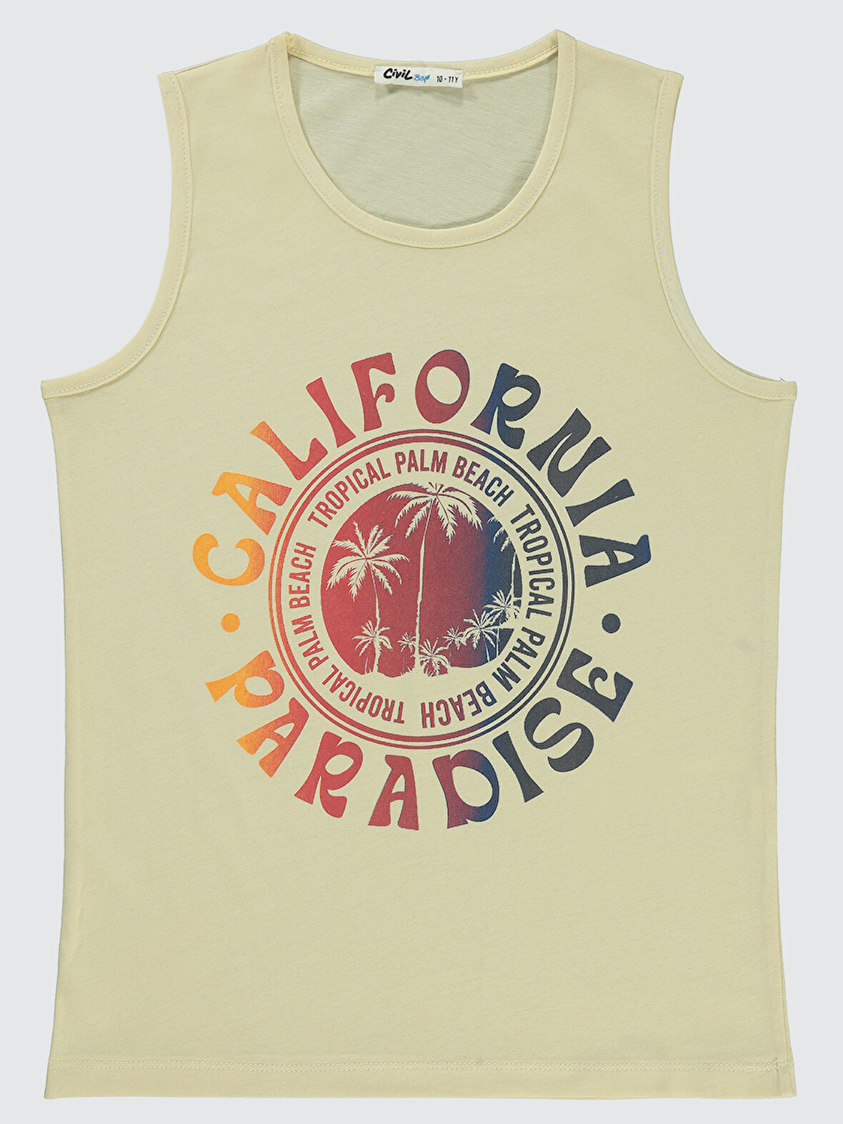 Civil Boys Erkek Çocuk Tişört 10-13 Yaş Taş Rengi