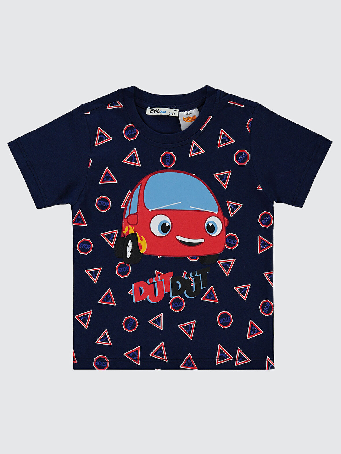 Civil Boys Erkek Çocuk Tişört 2-5 Yaş Lacivert