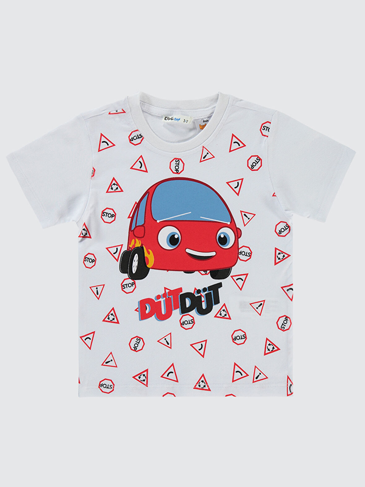 Civil Boys Erkek Çocuk Tişört 2-5 Yaş Beyaz