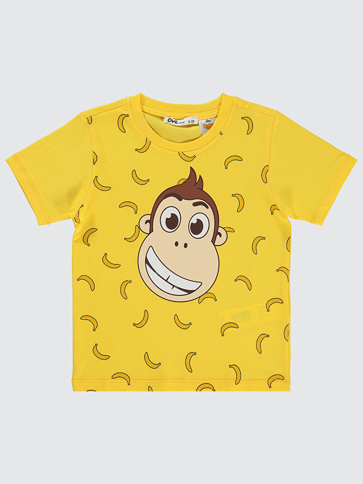 Civil Boys Erkek Çocuk Tişört 2-5 Yaş Sarı