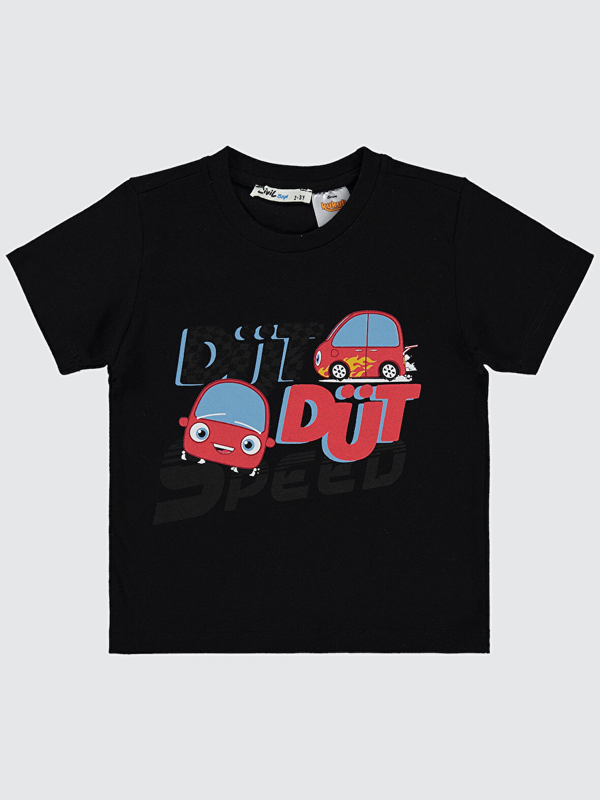 Civil Boys Erkek Çocuk Tişört 2-5 Yaş Siyah