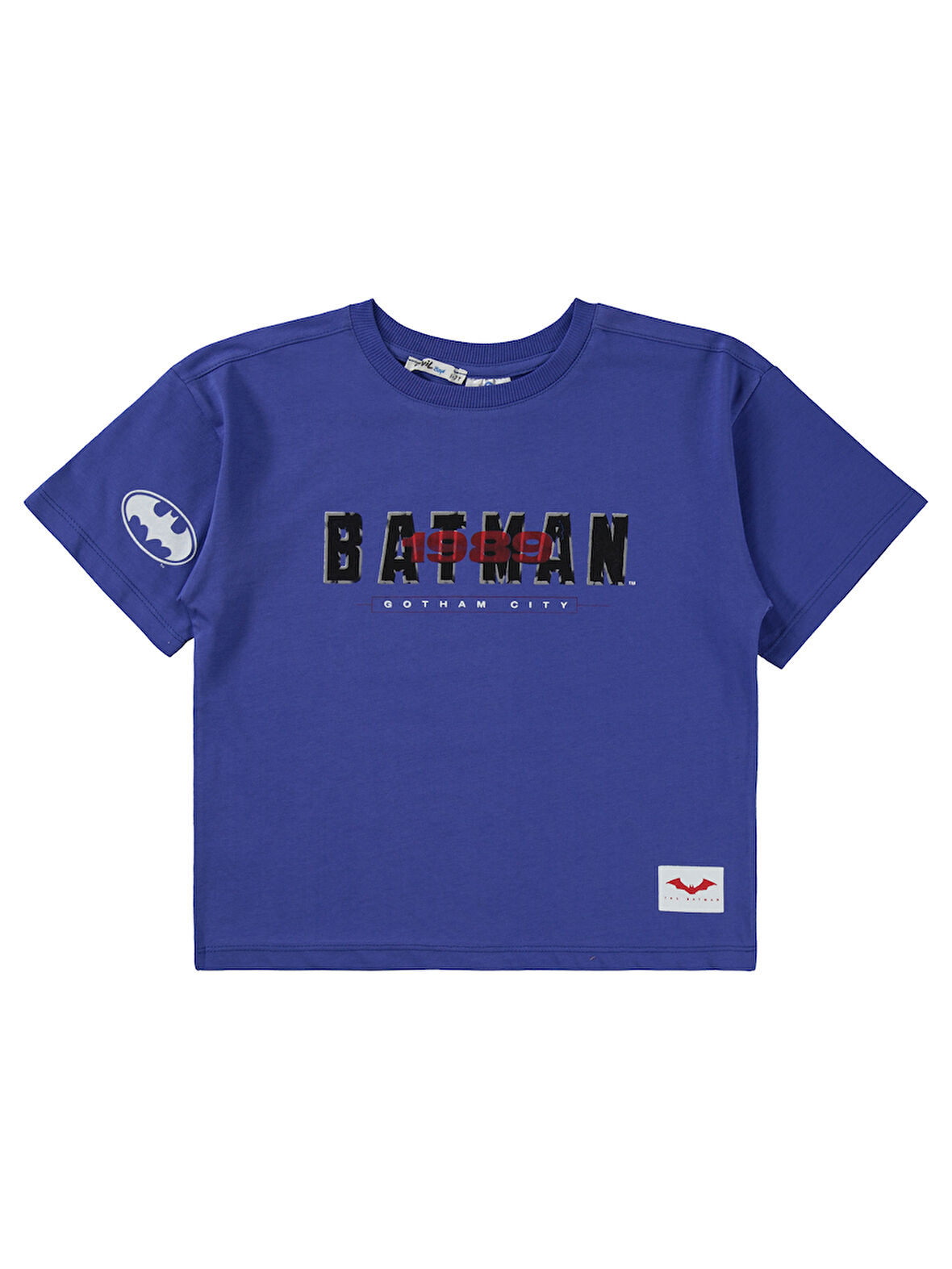 Batman Erkek Çocuk Tişört 10-13 Yaş Saks Mavisi