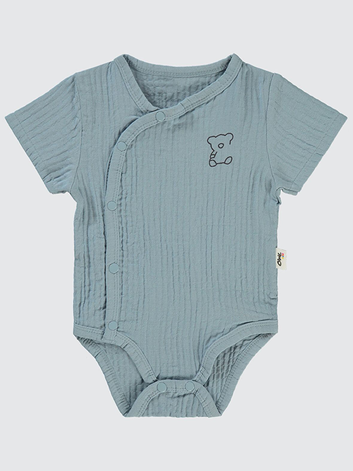 Civil Baby Bebek Çıtçıtlı Badi 1-18 Ay Mavi