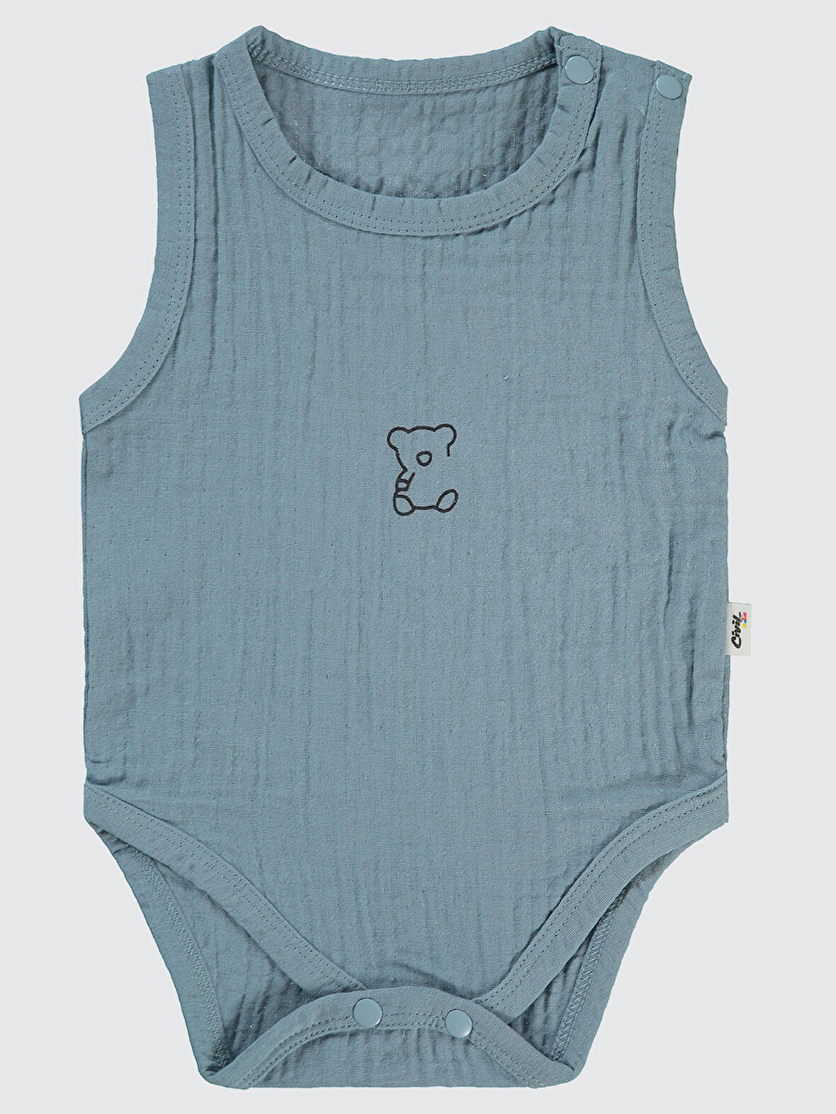 Civil Baby Bebek Çıtçıtlı Badi 1-18 Ay Mavi