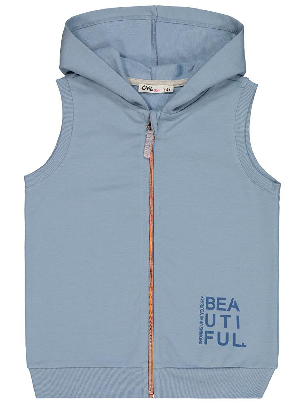 Civil Girls Basic 6-9 Yaş Yelek - Mavi8-9 Yaş