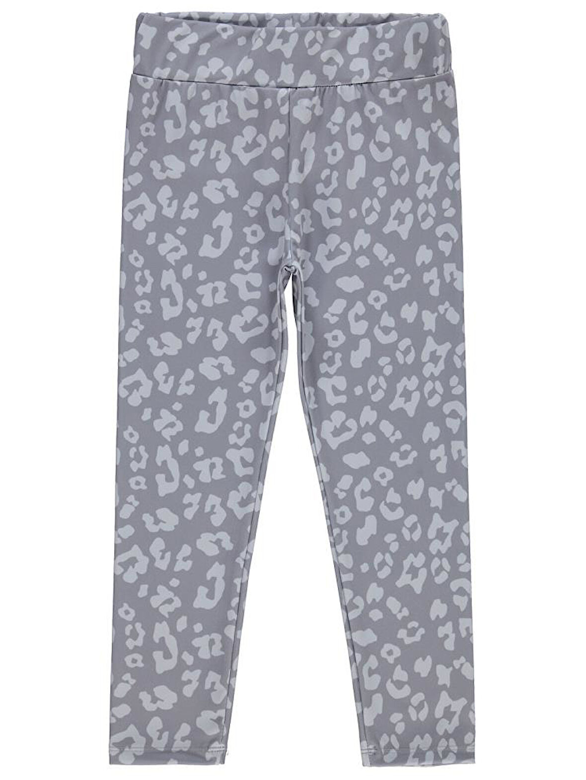 Civil Girls Leopar 10-13 Yaş Tayt - Gri 10-11 Yaş
