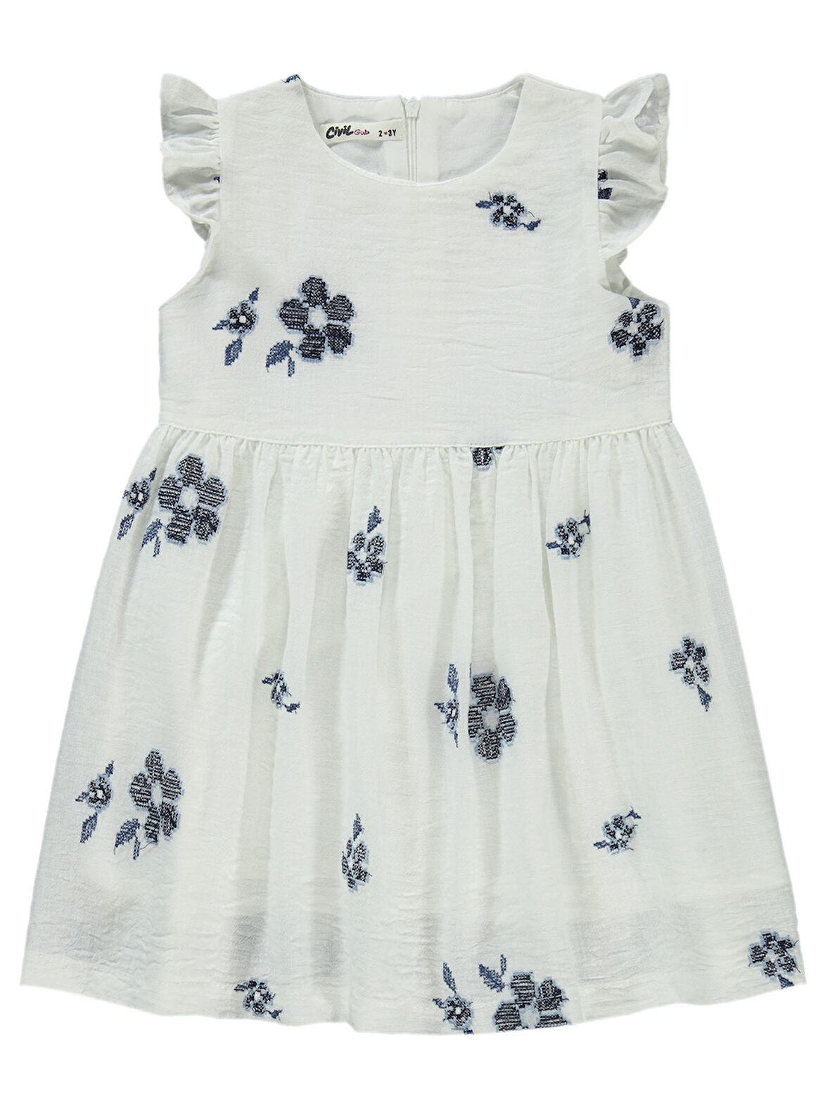 Civil Girls Kız Çocuk Elbise 2-5 Yaş Lacivert