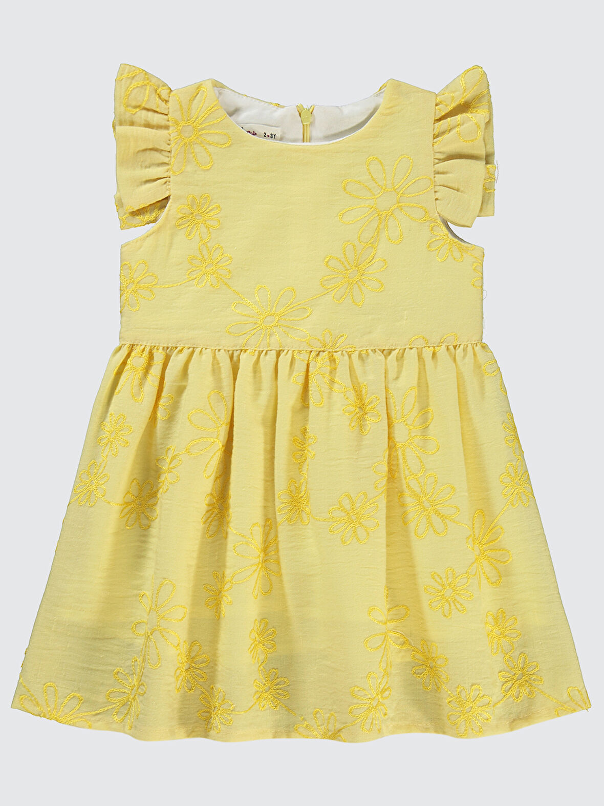Civil Girls Kız Çocuk Elbise 2-5 Yaş Sarı