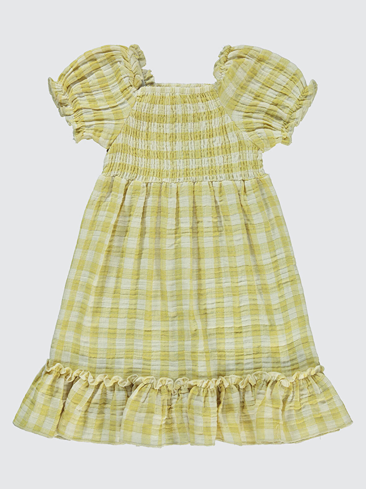 Civil Girls Kız Çocuk Elbise 6-9 Yaş Sarı