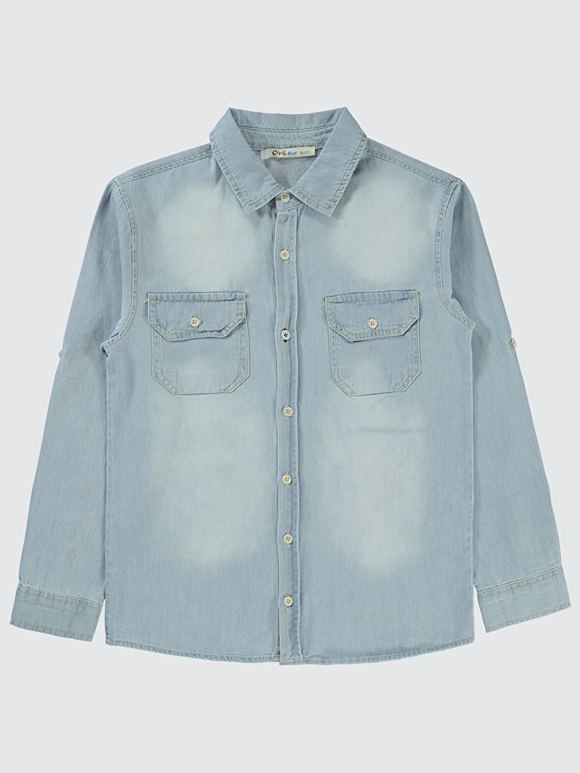 Civil Boys Erkek Çocuk Gömlek 10-13 Yaş Açık Mavi