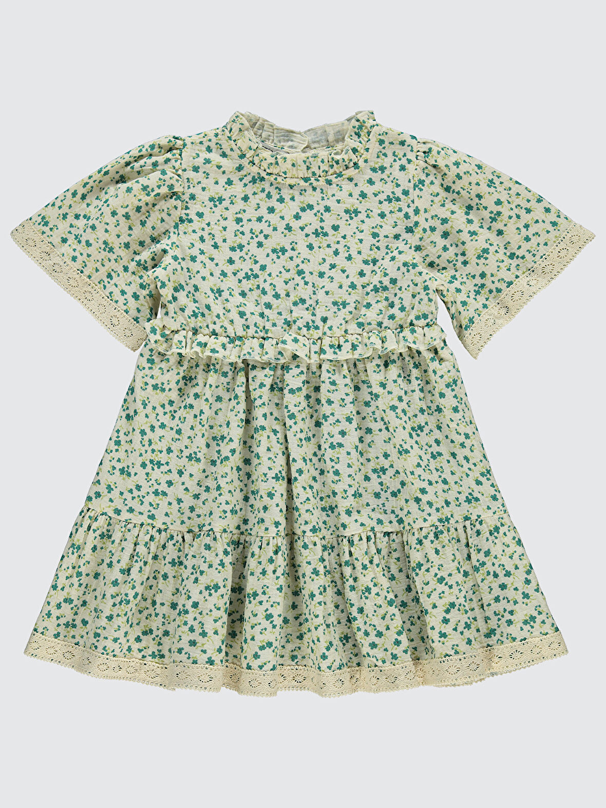 Pierre Cardin Kız Çocuk Elbise 10-12 Yaş Yeşil