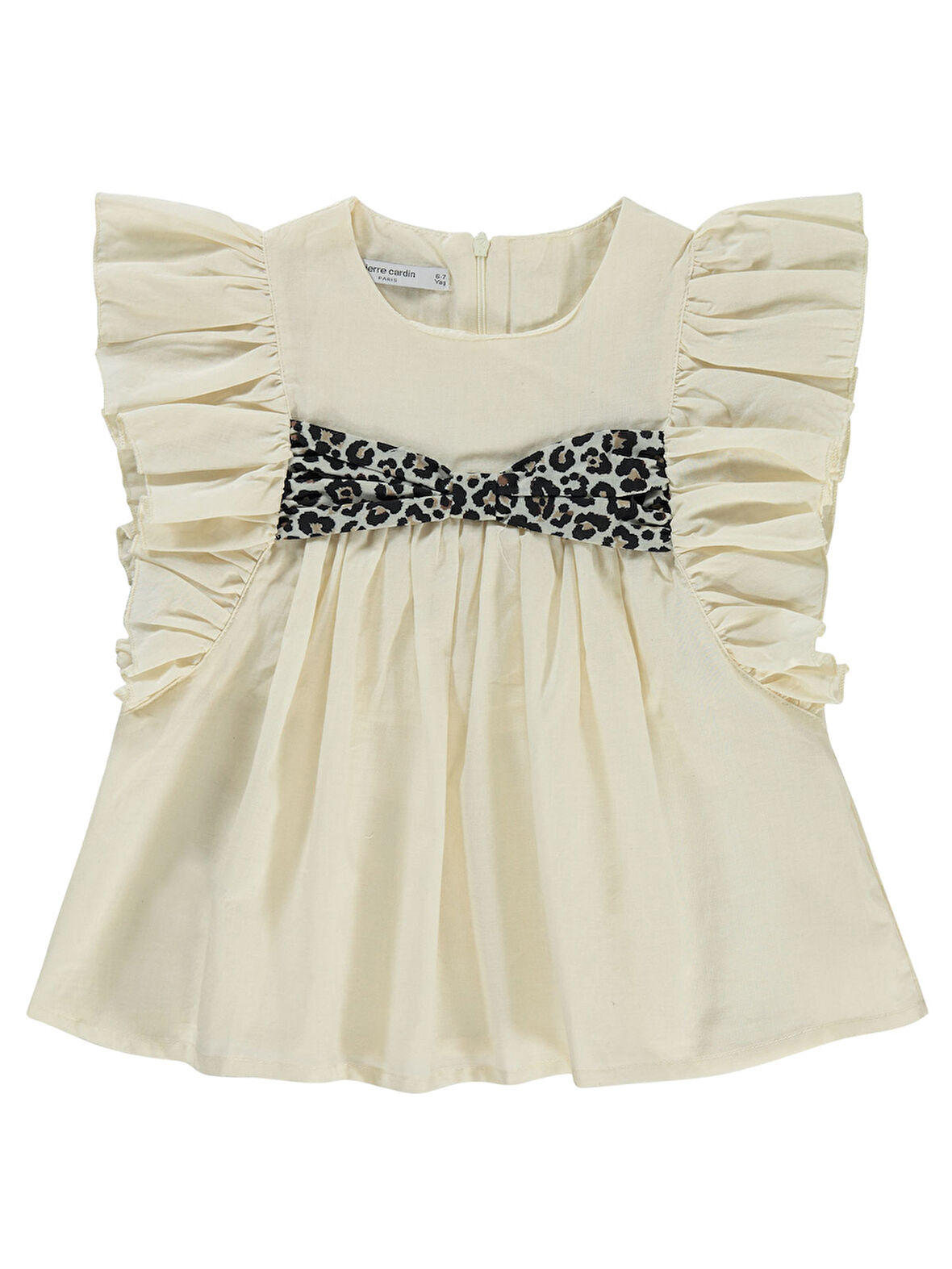 Pierre Cardin Kız Çocuk Gömlek 6-9 Yaş Ekru