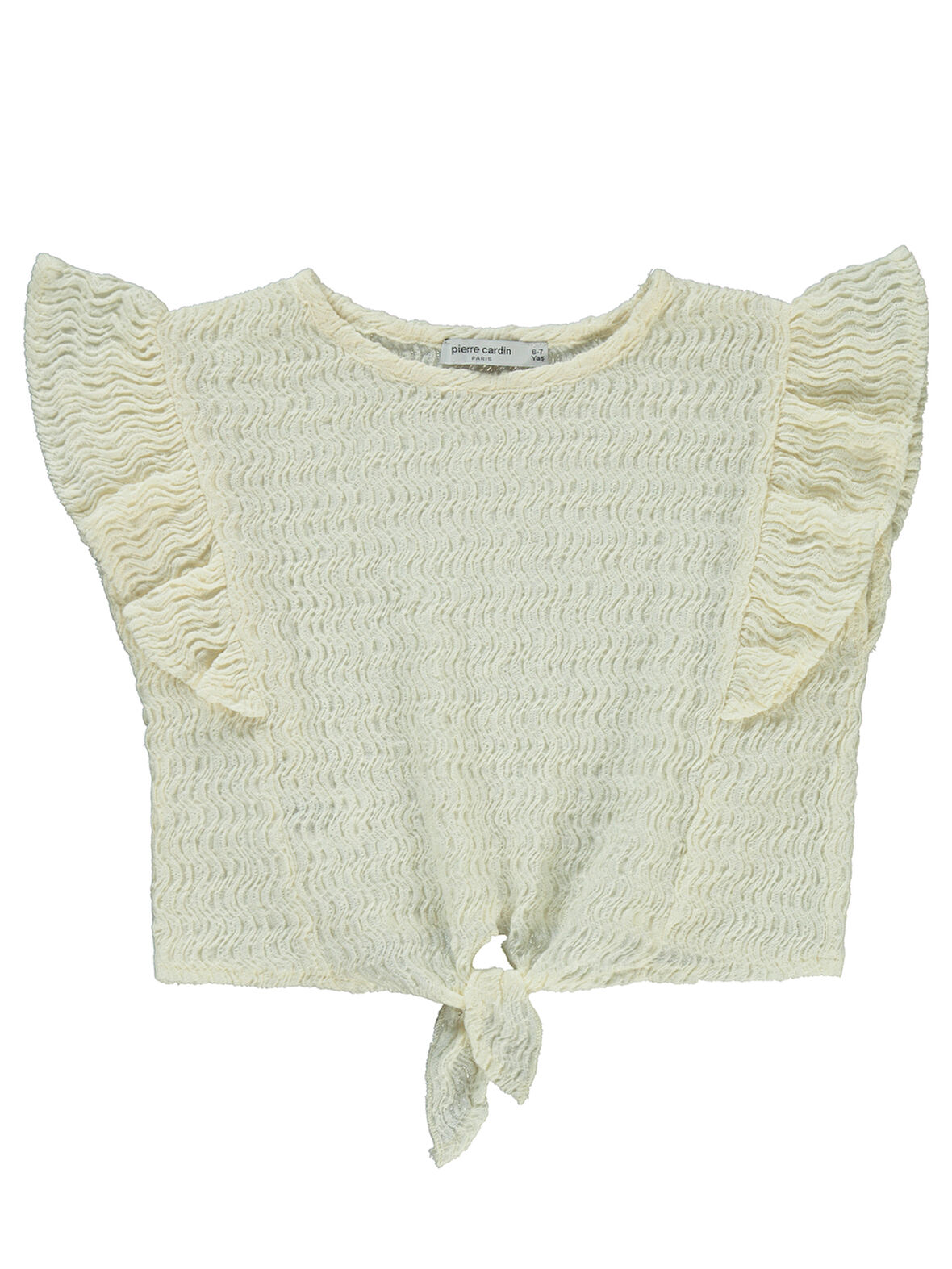 Pierre Cardin Kız Çocuk Gömlek 6-9 Yaş Ekru