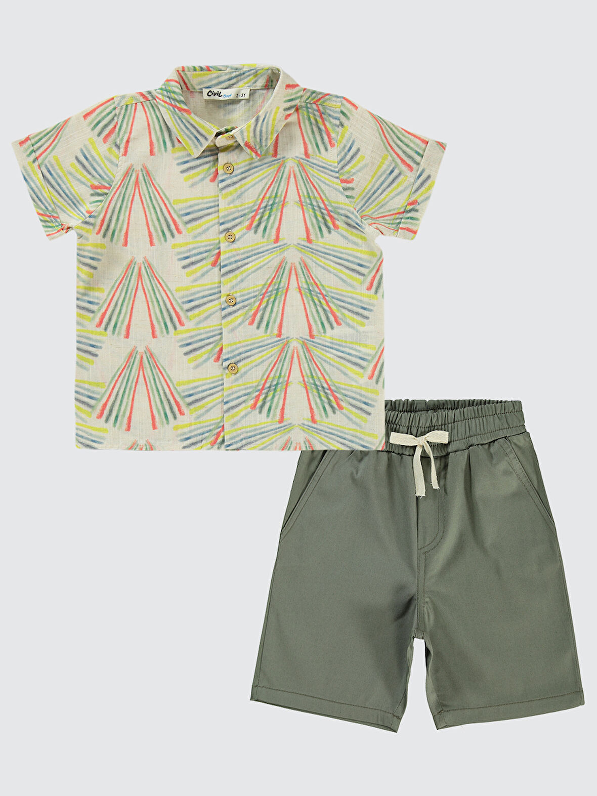 Civil Boys Erkek Çocuk Takım 2-5 Yaş Açık Haki