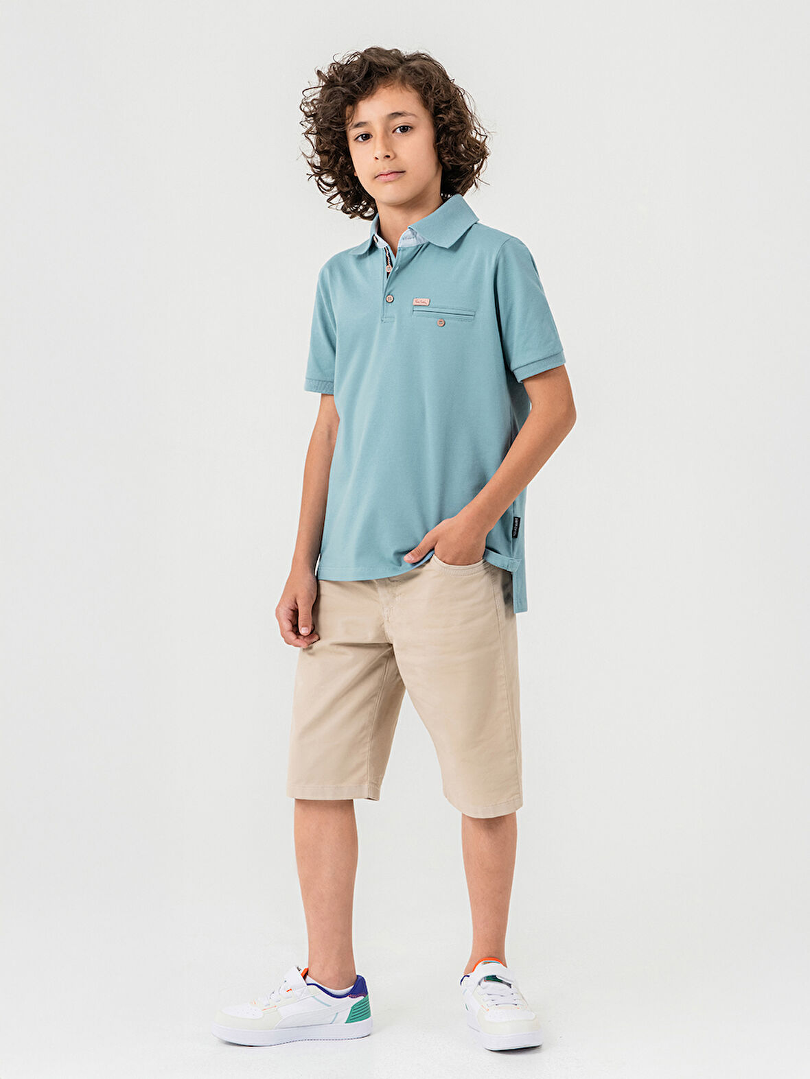 Pierre Cardin Erkek Çocuk Tişört 10-12 Yaş Buz Mavi