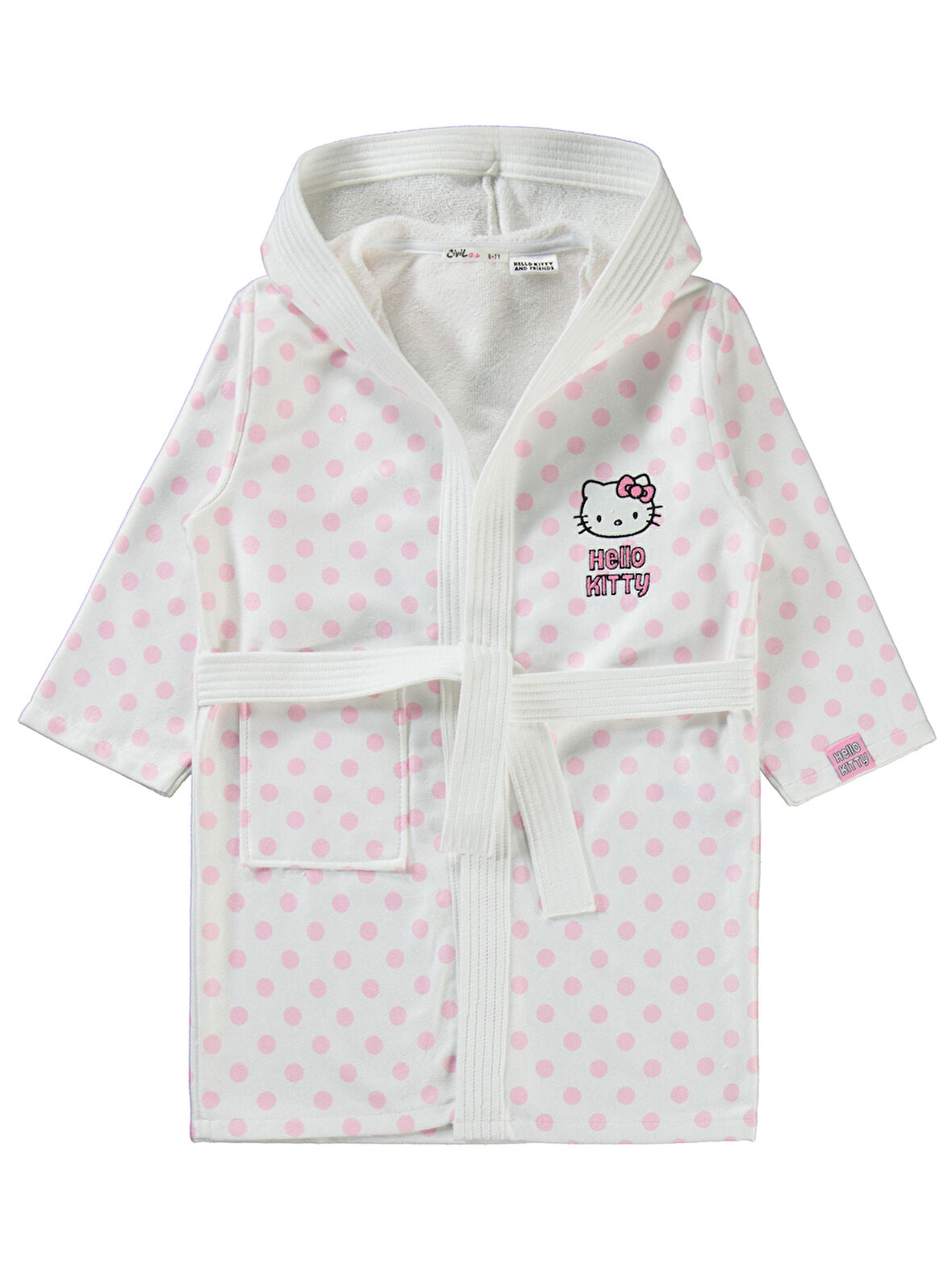 Hello Kitty Kız Çocuk Bornoz 2-10 Yaş Pembe
