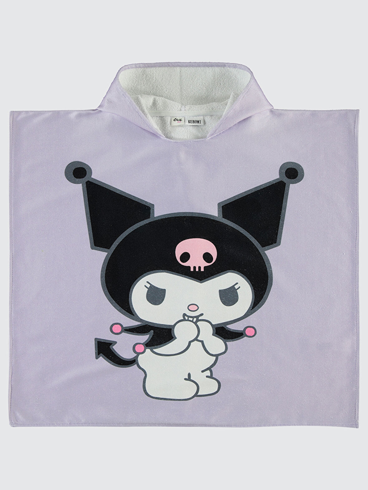 Kuromi Kız Çocuk Pelerin Lila