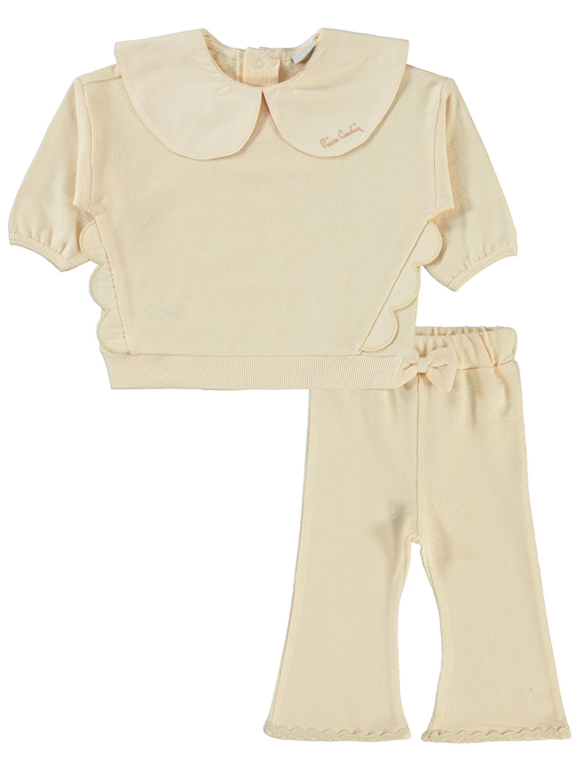 Pierre Cardin Kız Bebek Takım 6-18 Ay Pudra