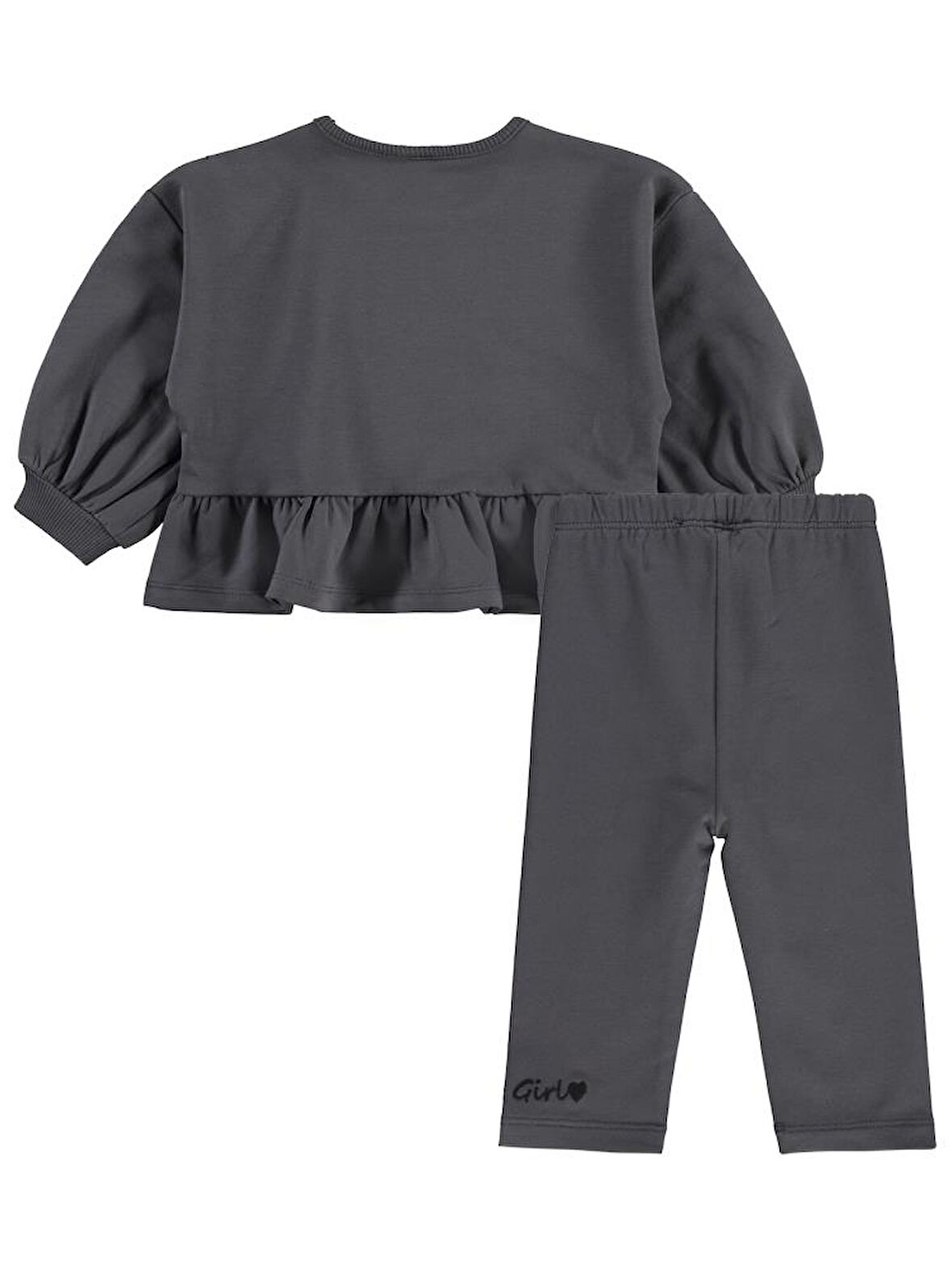 Civil Baby Cool Girl Nakışlı 6-18 Ay Takım - Gri6-9 Ay