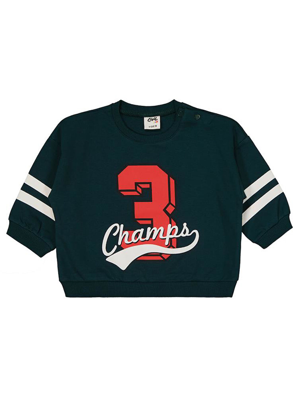 Civil Baby Baskılı 2' li 6-18 Ay Takım - Yeşil12-18 Ay