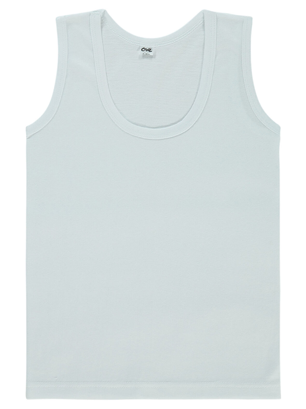 Civil Boys Erkek Çocuk Atlet 2-12 Yaş Beyaz