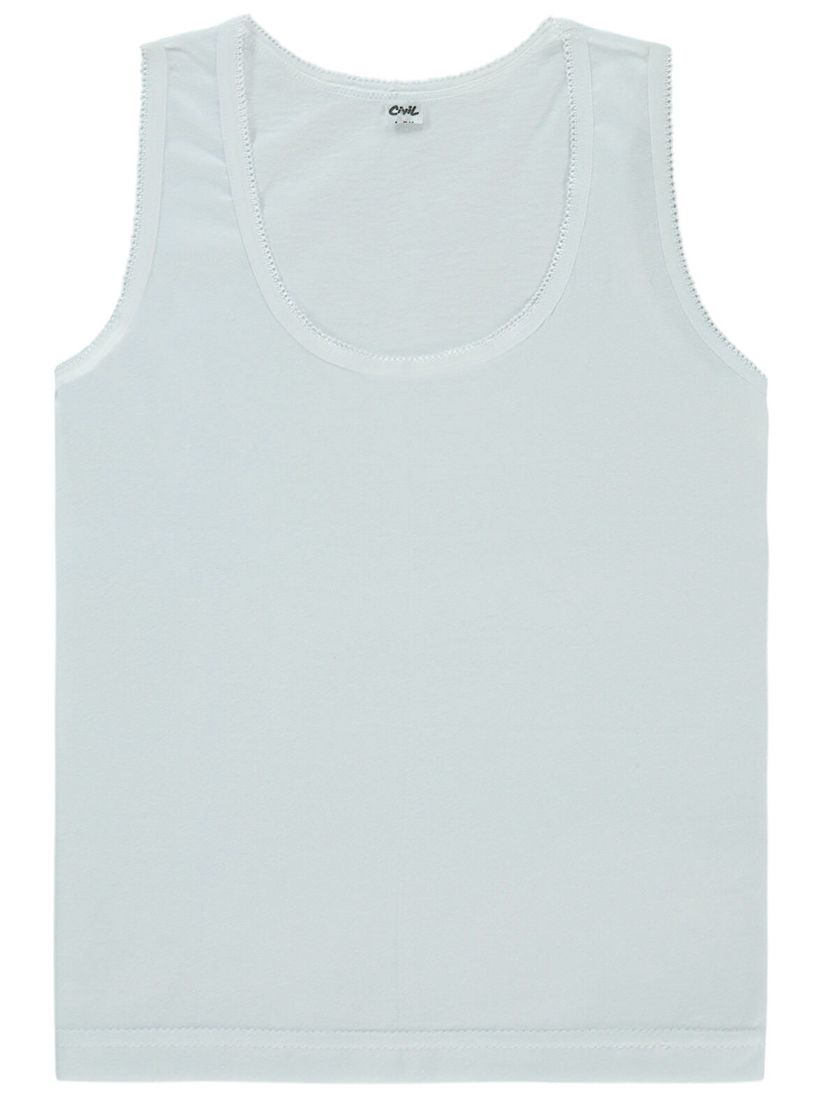 Civil Girls Kız Çocuk Atlet 2-12 Yaş Beyaz