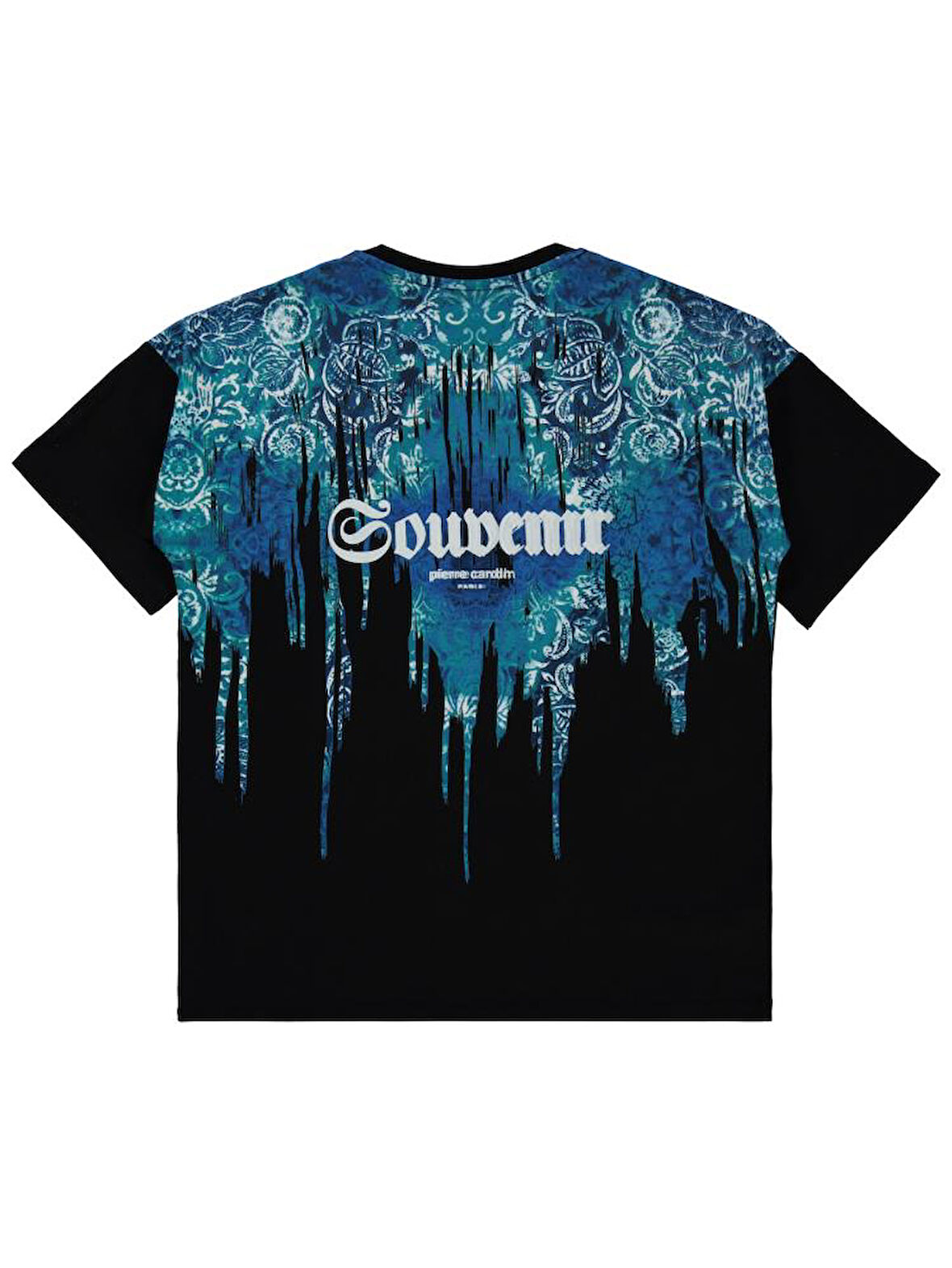 Pierre Cardin Souvenir Baskılı 6-9 Yaş Tişört - Siyah 8-9 Yaş