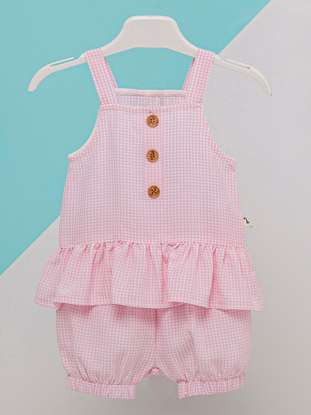 Baby Zz Kız Bebek Şortlu Takım 6-12 Ay Pembe