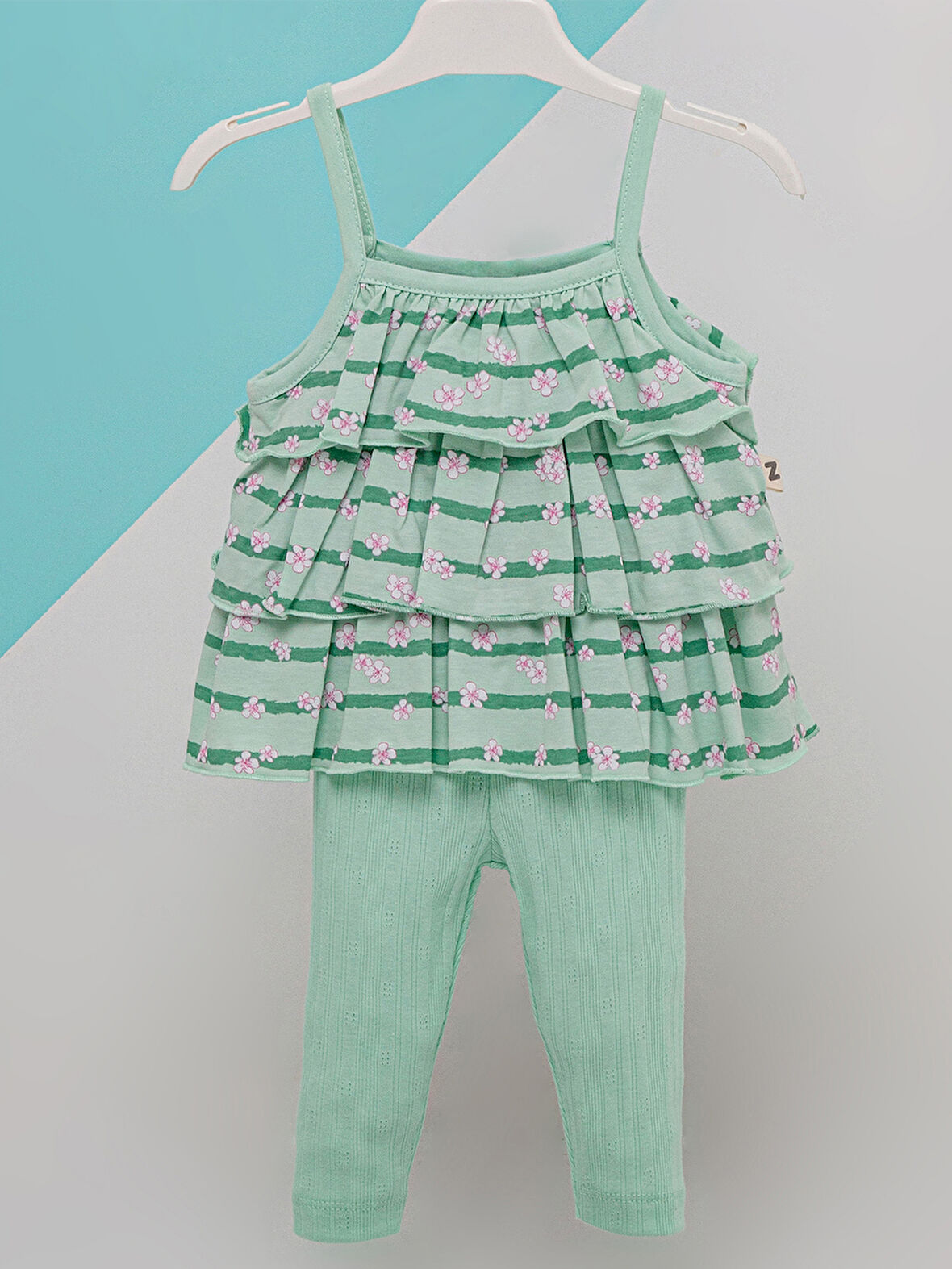 Baby Zz Kız Bebek Takım 6-12 Ay Yeşil