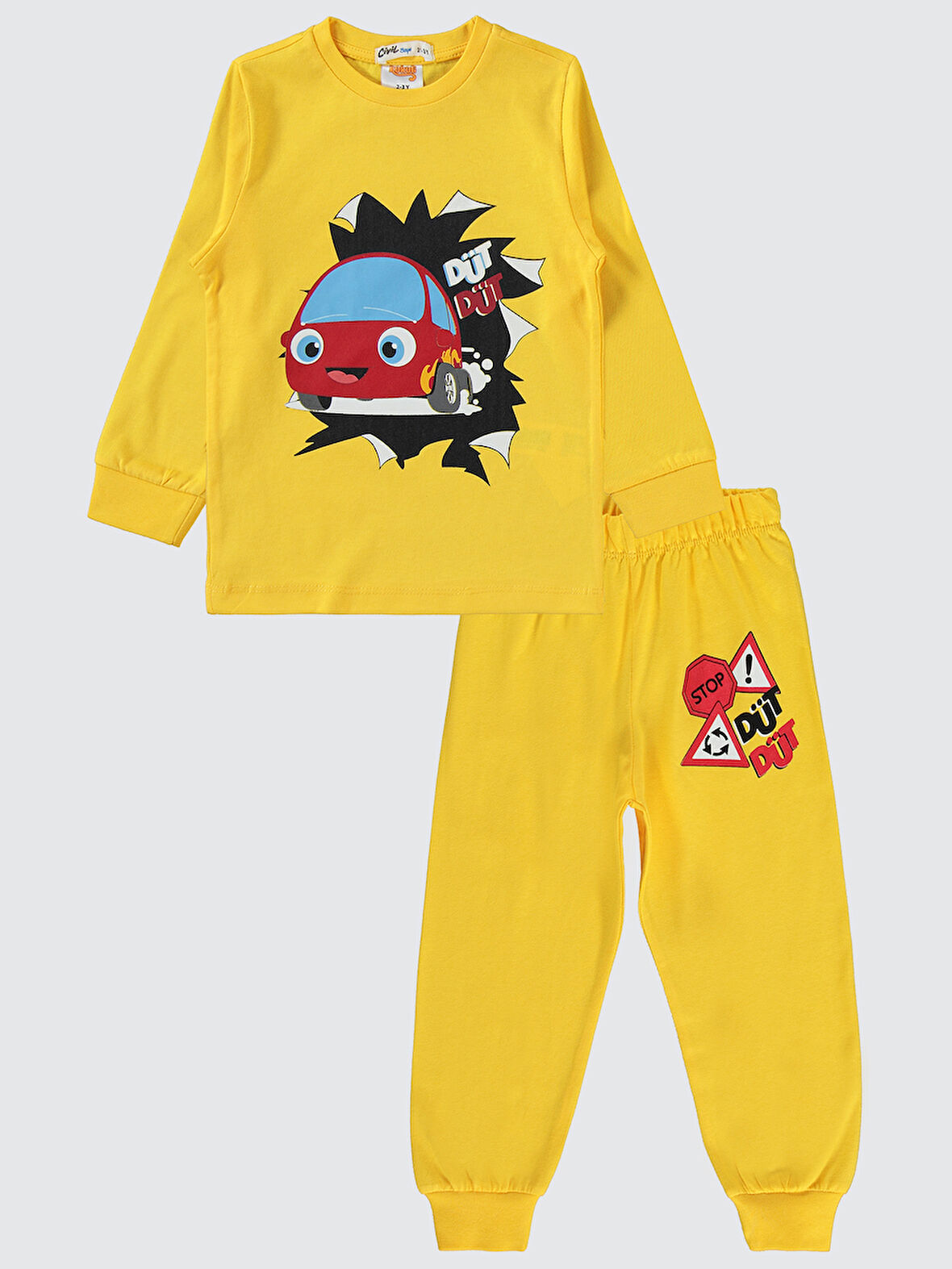 Civil Boys Erkek Çocuk Pijama Takımı 2-5 Yaş Sarı