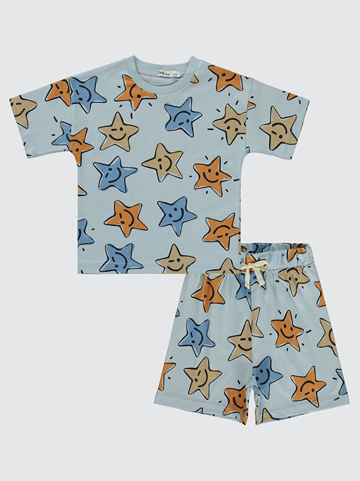 Civil Boys Erkek Çocuk Pijama Takımı 2-5 Yaş Buz Mavi