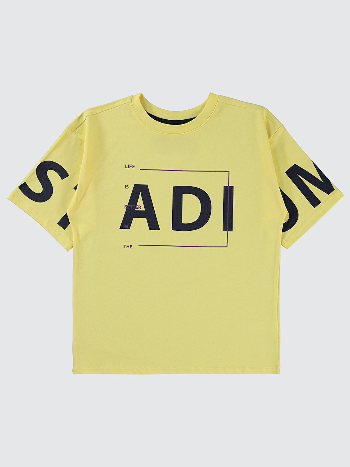 Civil Boys Erkek Çocuk Tişört 10-13 Yaş Açık Sarı