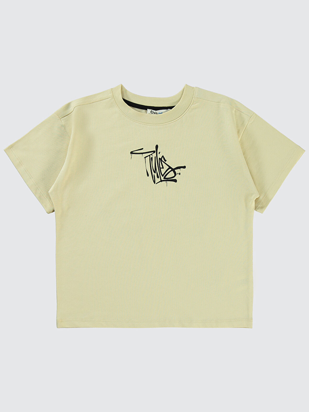 Civil Boys Erkek Çocuk Tişört 10-13 Yaş Taş Rengi