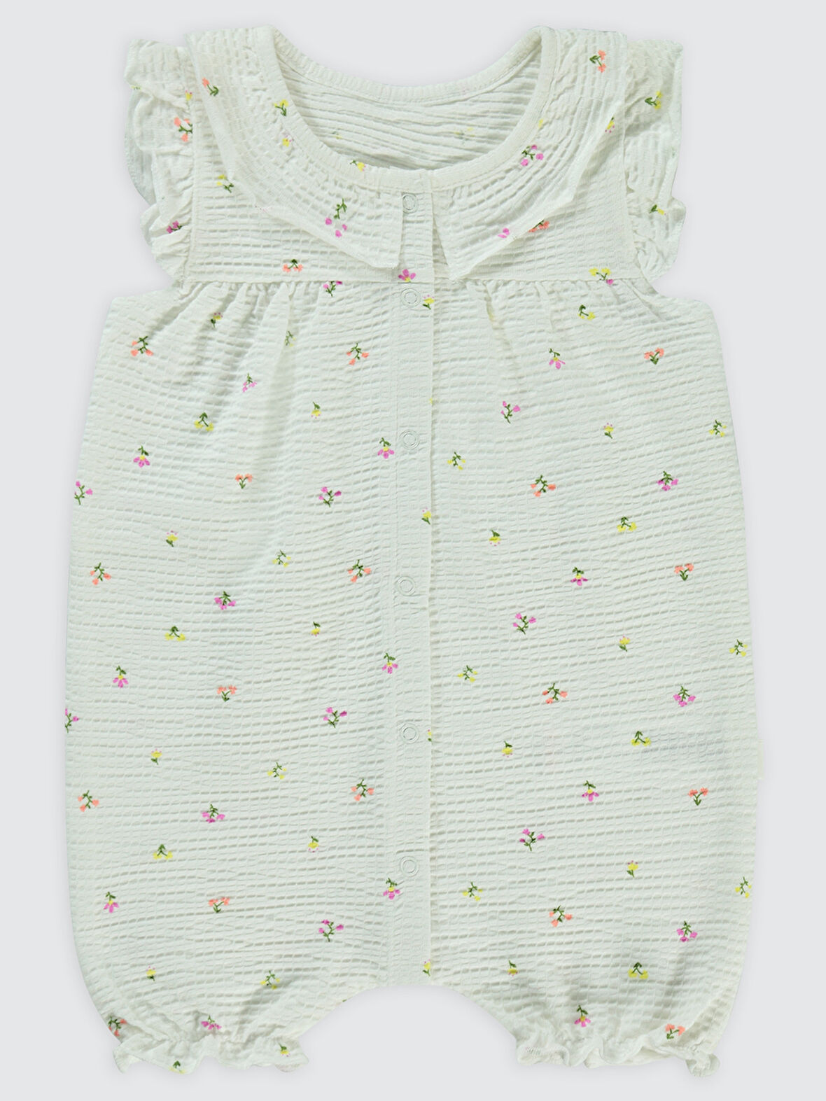 Civil Baby Kız Bebek Patiksiz Tulum 6-18 Ay Ekru