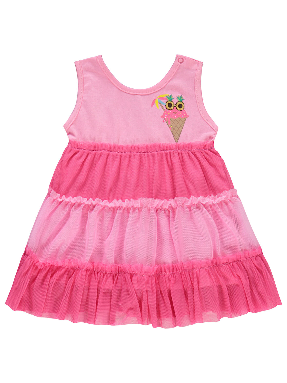 Civil Baby Kız Bebek Elbise 6-18 Ay Pembe