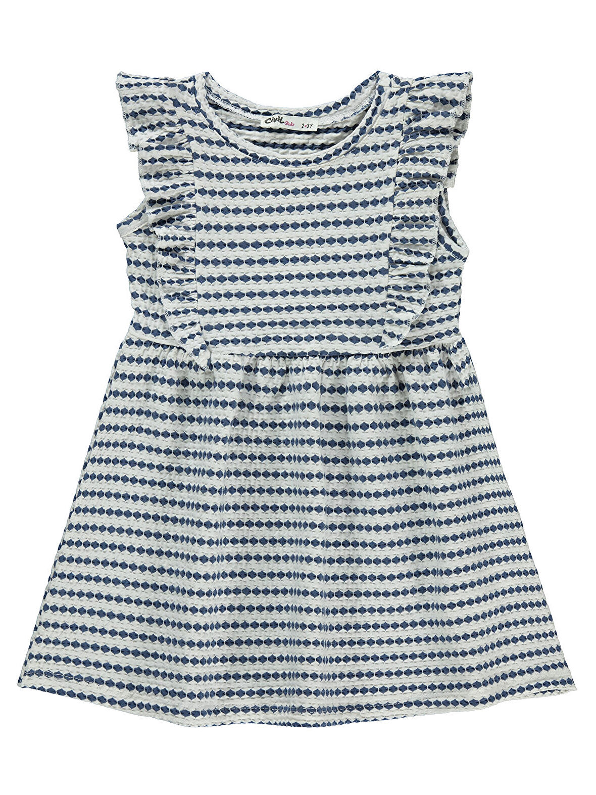 Civil Girls Kız Çocuk Elbise 2-5 Yaş Element Mavisi
