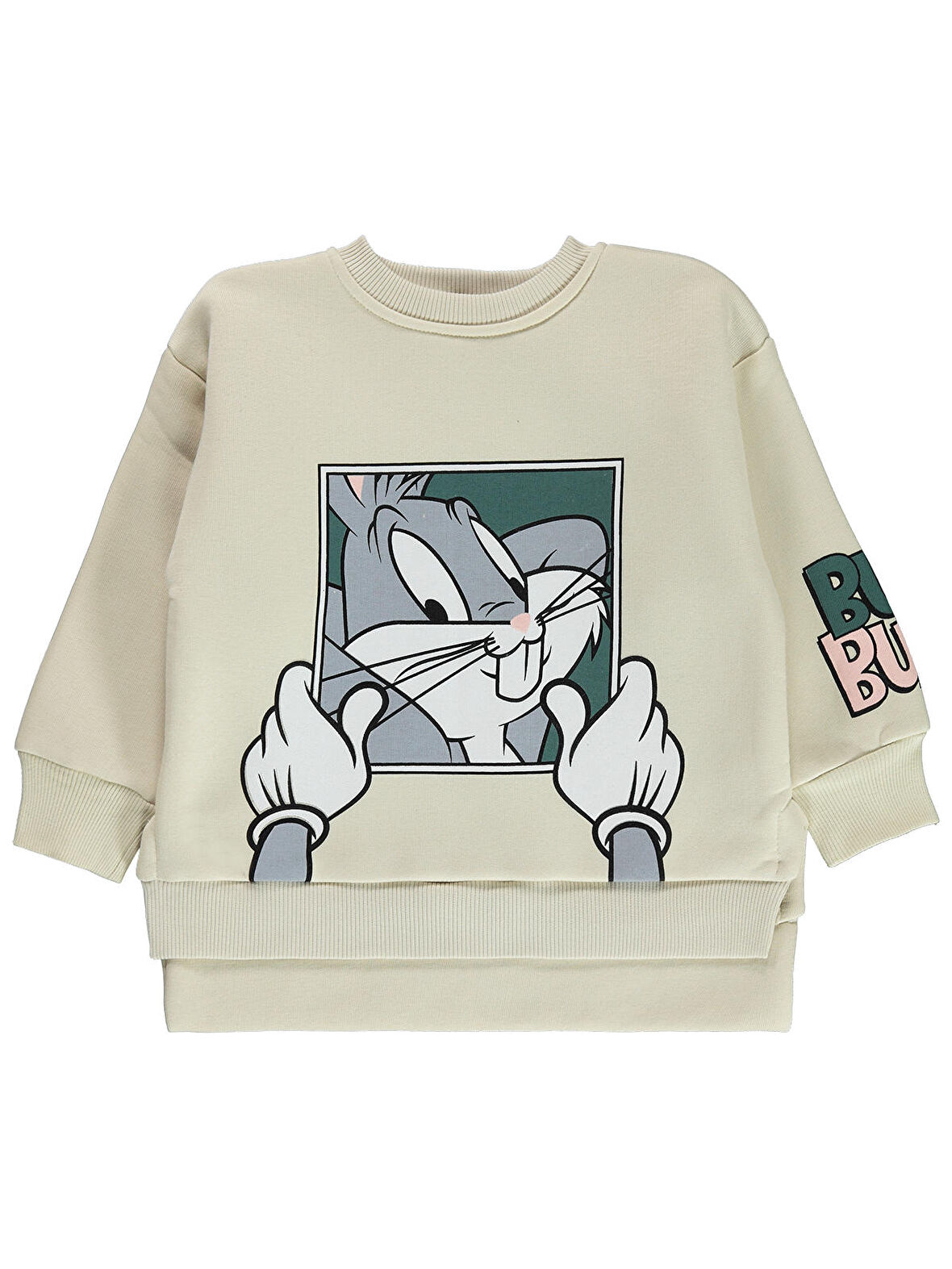 Bugs Bunny Kız Çocuk Sweatshirt 2-5 Yaş Tebeşir