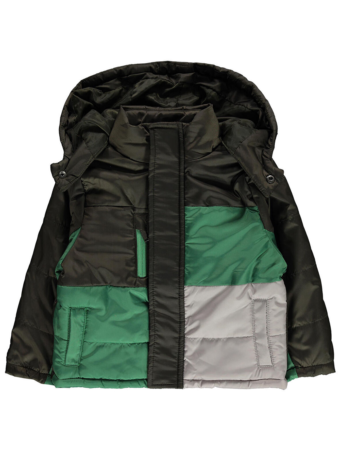 Civil Boys Erkek Çocuk Kapüşonlu Mont 2-5 Yaş Haki