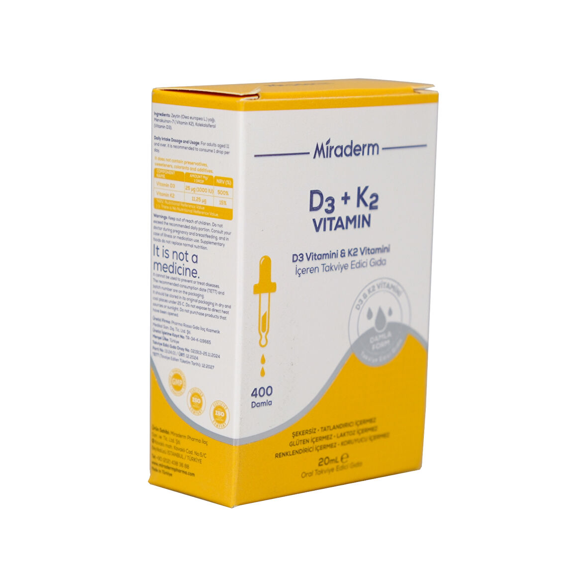 Mıraderm D3k2 20 Ml Damla