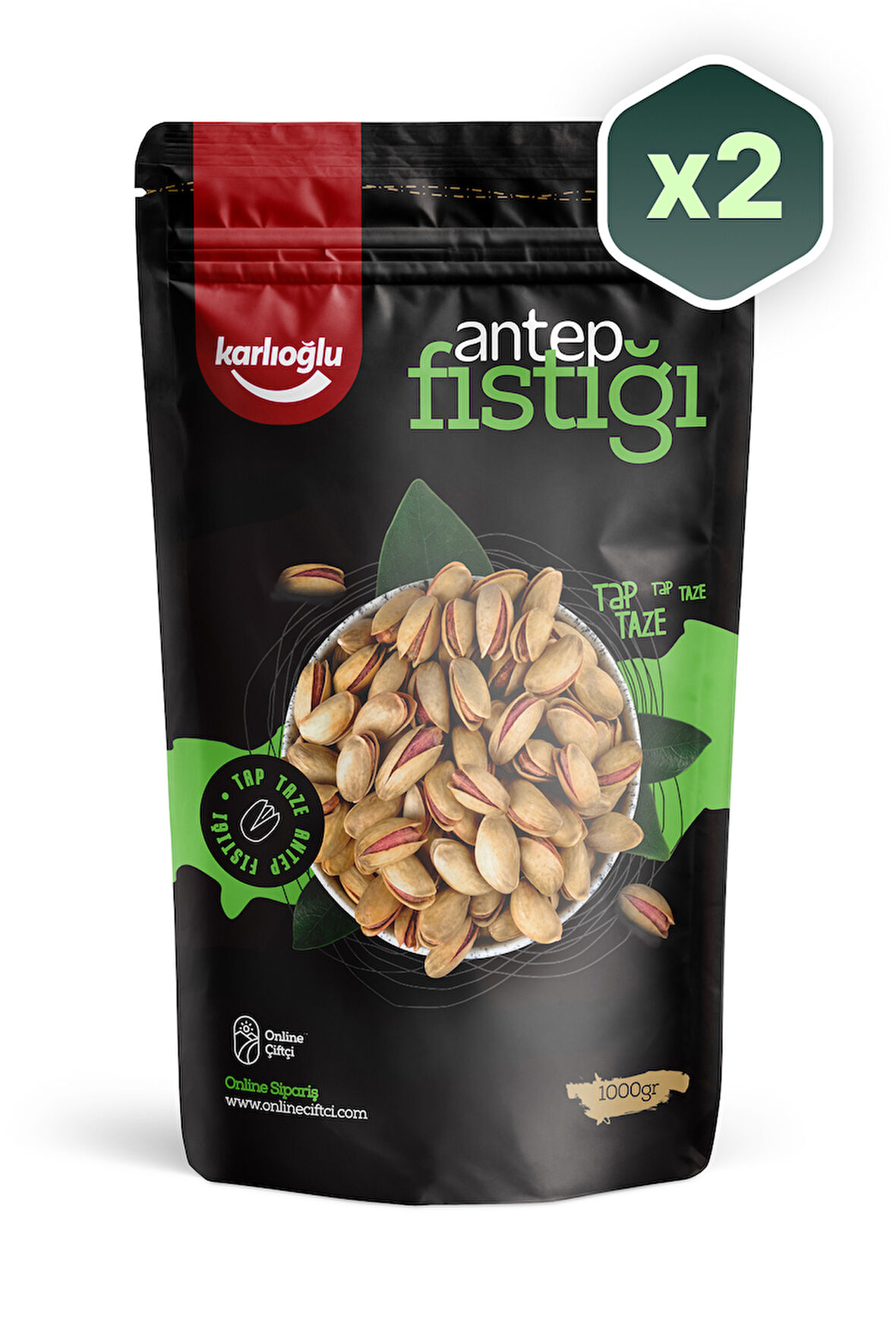 Kavrulmuş Antep Fıstığı 2x1Kg 