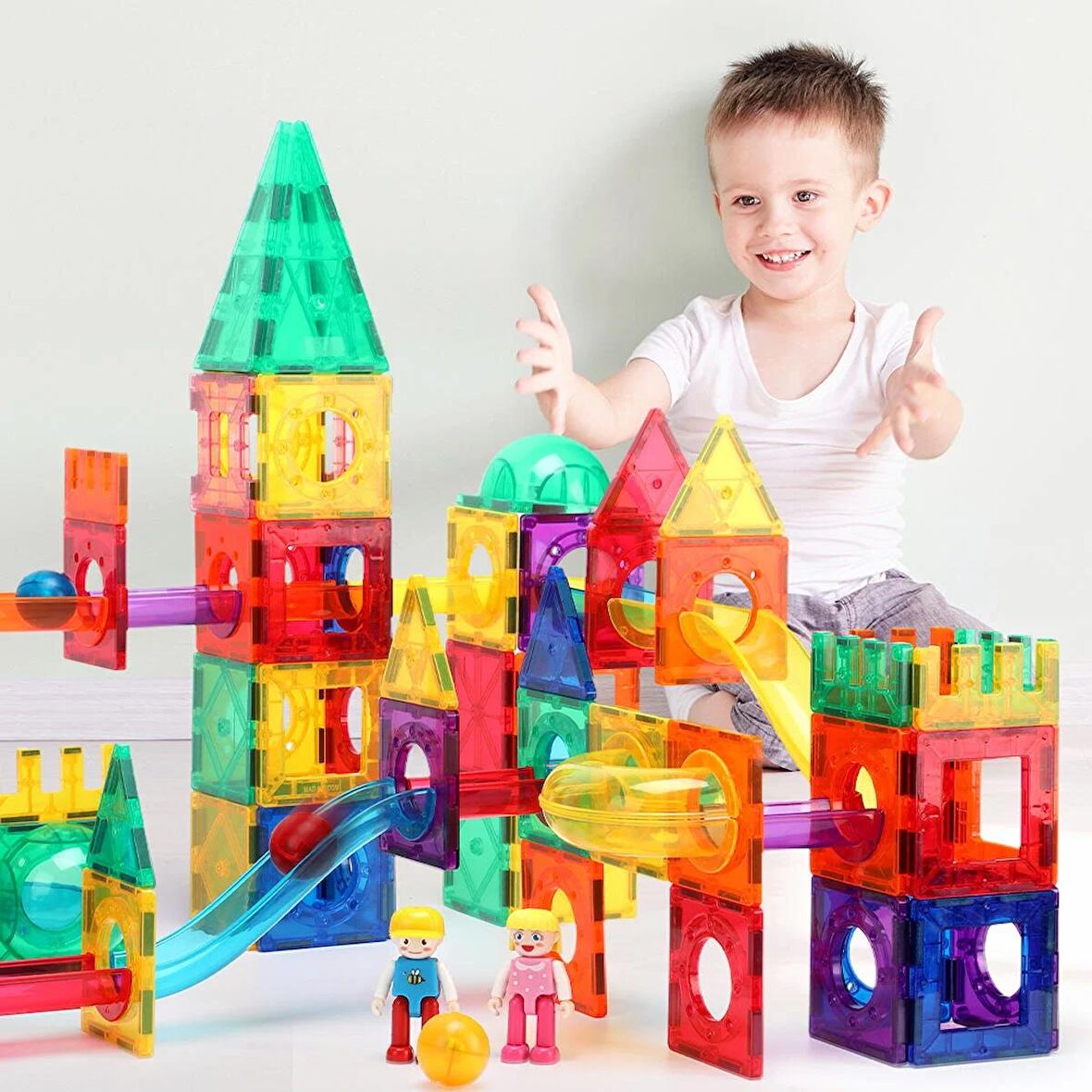 Marble Run 200 Parça Premium Manyetik Oyun Seti KBKG-200