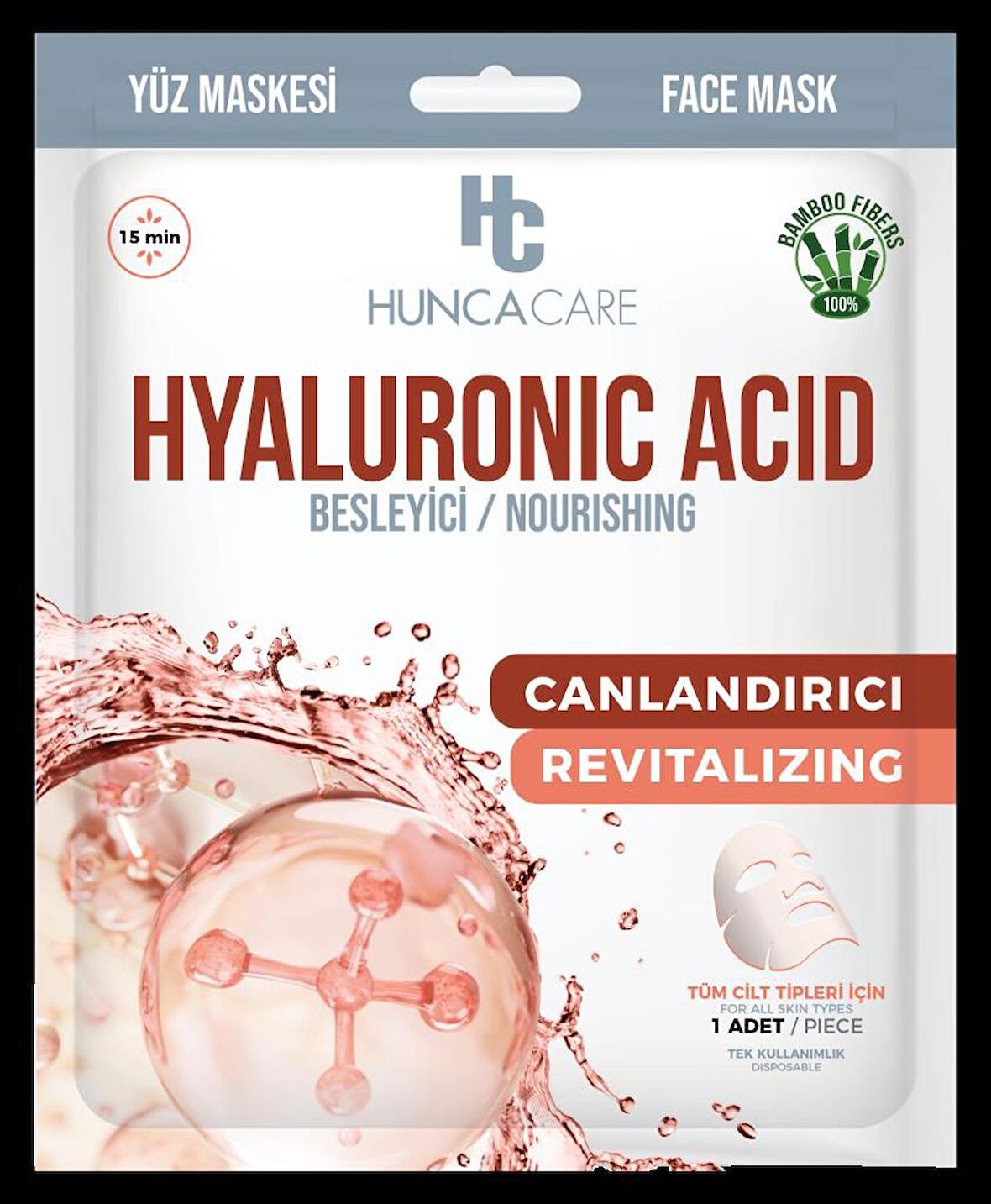 HUNCA CARE HYALURONIC ACID KAĞIT YÜZ MASKE - BESLEYİCİ / NOURISING