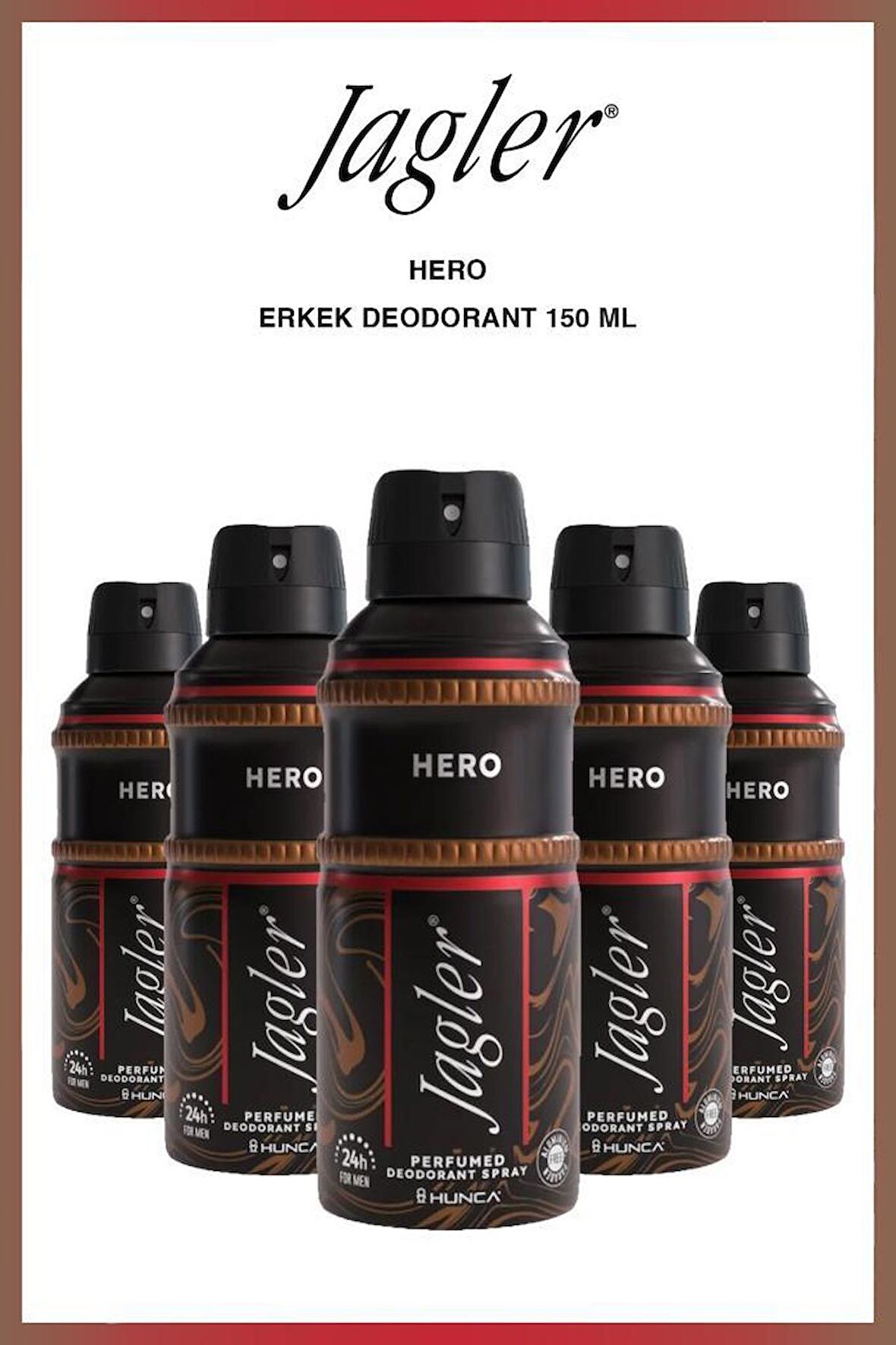 Jagler Deodorant Hero Men 150 ml X5