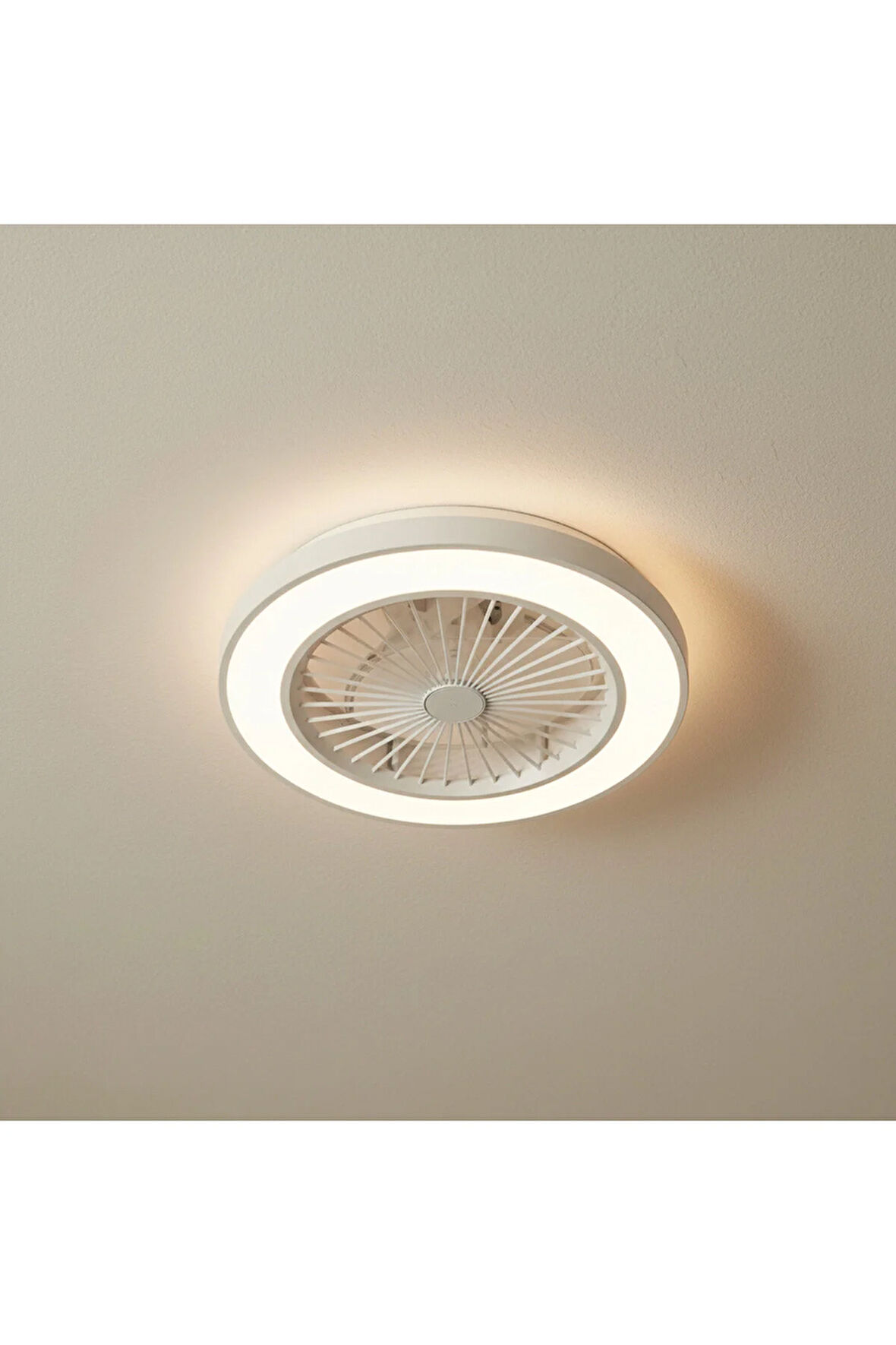 KCF298 MODERN TAVAN VANTİ 15W 19"LEDLİ MODERN VANTİLATÖR - Beyaz